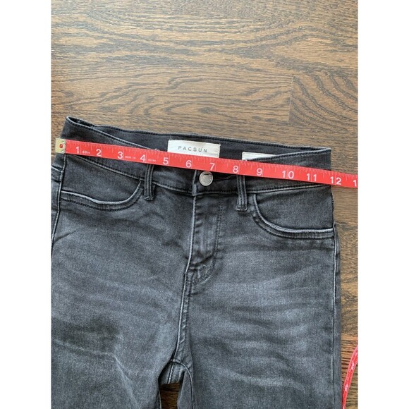PacSun Power Super Stretch High Rise Ankle Jegging Black Women’s Sz 27‎ - Picture 4 of 7